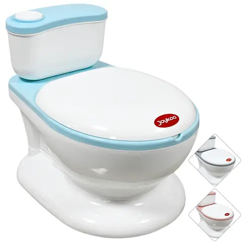 Bañito Entrenador para Niños Diseño Realista Asiento con Sistema Anti Salpicaduras Espacio para Toallitas Base Antideslizante