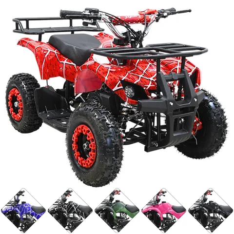 Cuatrimoto a Gasolina 49cc 2T Suspensión de Resorte Arranque Manual Freno de Disco Carga Máx 80 kg Hasta 40 km/h