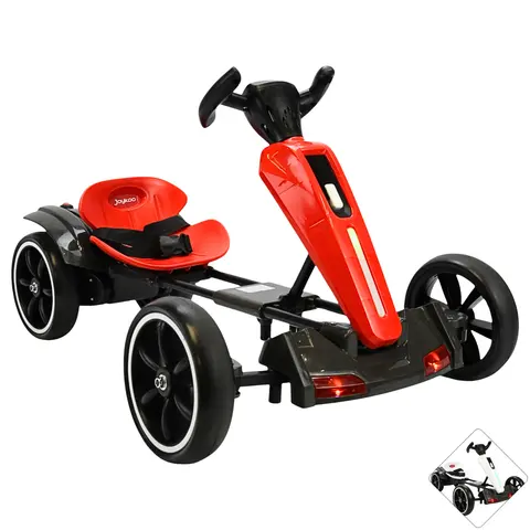 Montable Electrico para Niños Go Kart Luz Sonido Bluetooth Batería 12v
