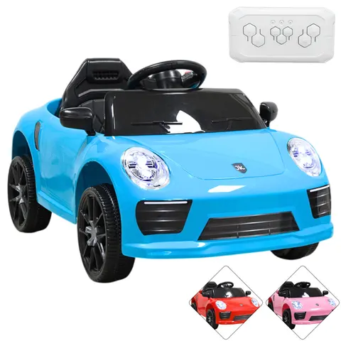 Montable Eléctrico Para Niños Mini Deportivo Con Control Remoto Luces Sonido Y Cinturón De Seguridad 6v