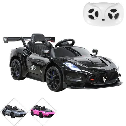 Montable Eléctrico para Niños con Control Remoto Maserati GT2 Bluetooth Cinturón Batería 12v Soporta hasta 30 kg