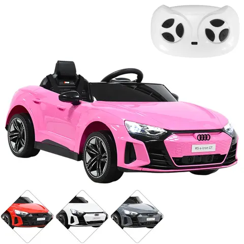 Montable Eléctrico para Niños con Control Remoto Audi e-tron GT Luces Música Batería 12v Apto a partir de 3 años