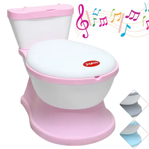 Baño Entrenador para Niños Sonido de Descarga Asiento Acolchado Antisalpicaduras Antideslizante Diseño Realista