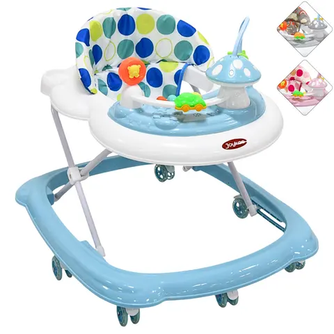 Andadera para Bebé Hongo Musical Juguetes Interactivos Altura Ajustable Ruedas de Goma Apta desde 6 meses y hasta 12 kg
