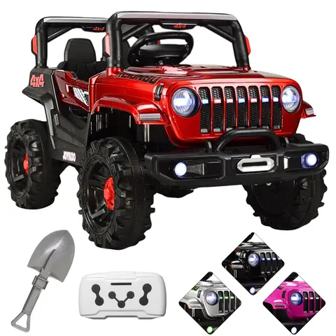 Montable Electrico Camioneta 4x2 Control Remoto Luz Led 12v