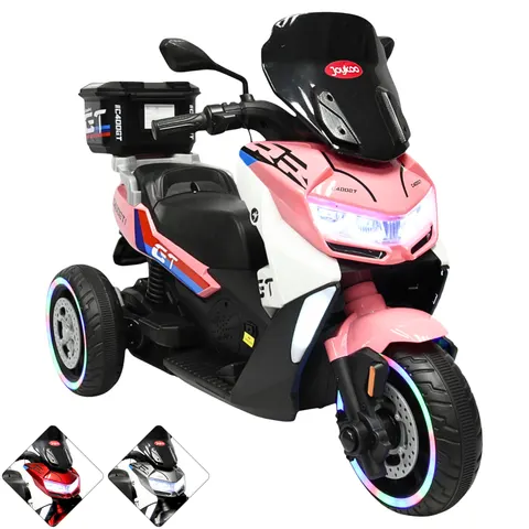 Motocicleta Montable Eléctrica para Niños Luces Sonido Conexión USB y Bluetooth Batería 6v Apta a partir de 3 Años