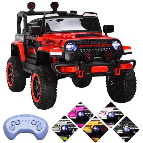 Montable Electrico Camioneta Rubbion Para Niños Control Remoto Luz 12v